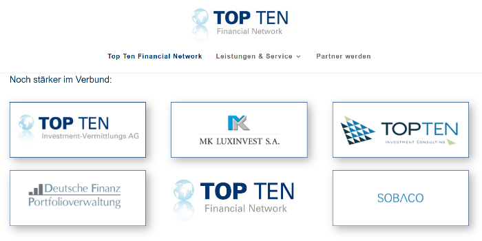 Top Ten Financial Network Gruppe - 1.000 Vermittler im Netzwerk